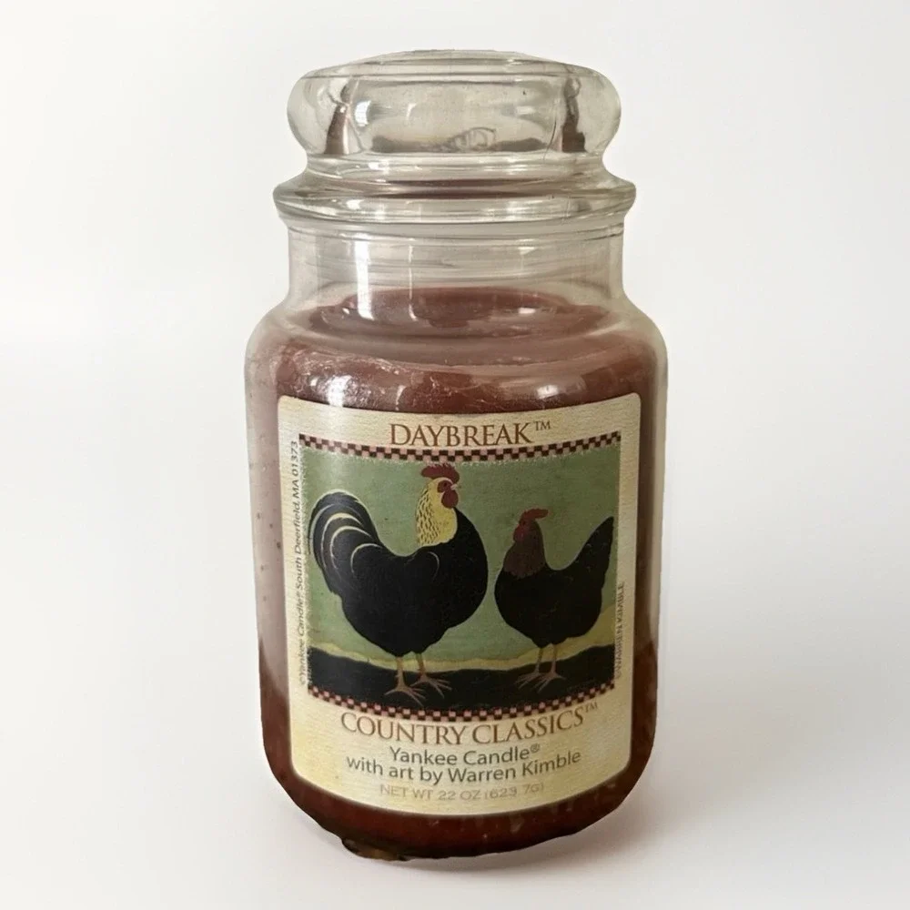 Yankee Candle DayBreak Coffee Country Classics‎ Art By WARREN KIMBLE Large Jar